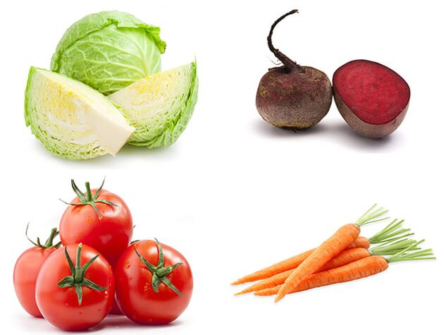 Cabbage, beets, tomatoes and carrots are affordable vegetables for increasing male potency